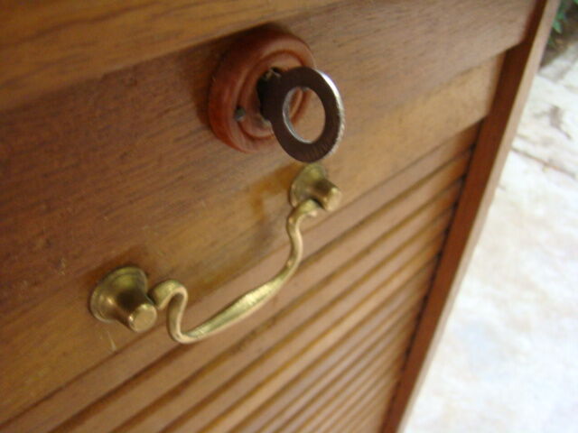 Old oak filing cabinet