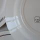 Set of 6 flat plates Salins E.charbonnier model Athos early 20th