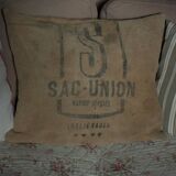 Burlap Cushion