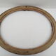 Old oval wooden frame, featuring 8 stucco roses