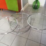 Glass coffee table years 70