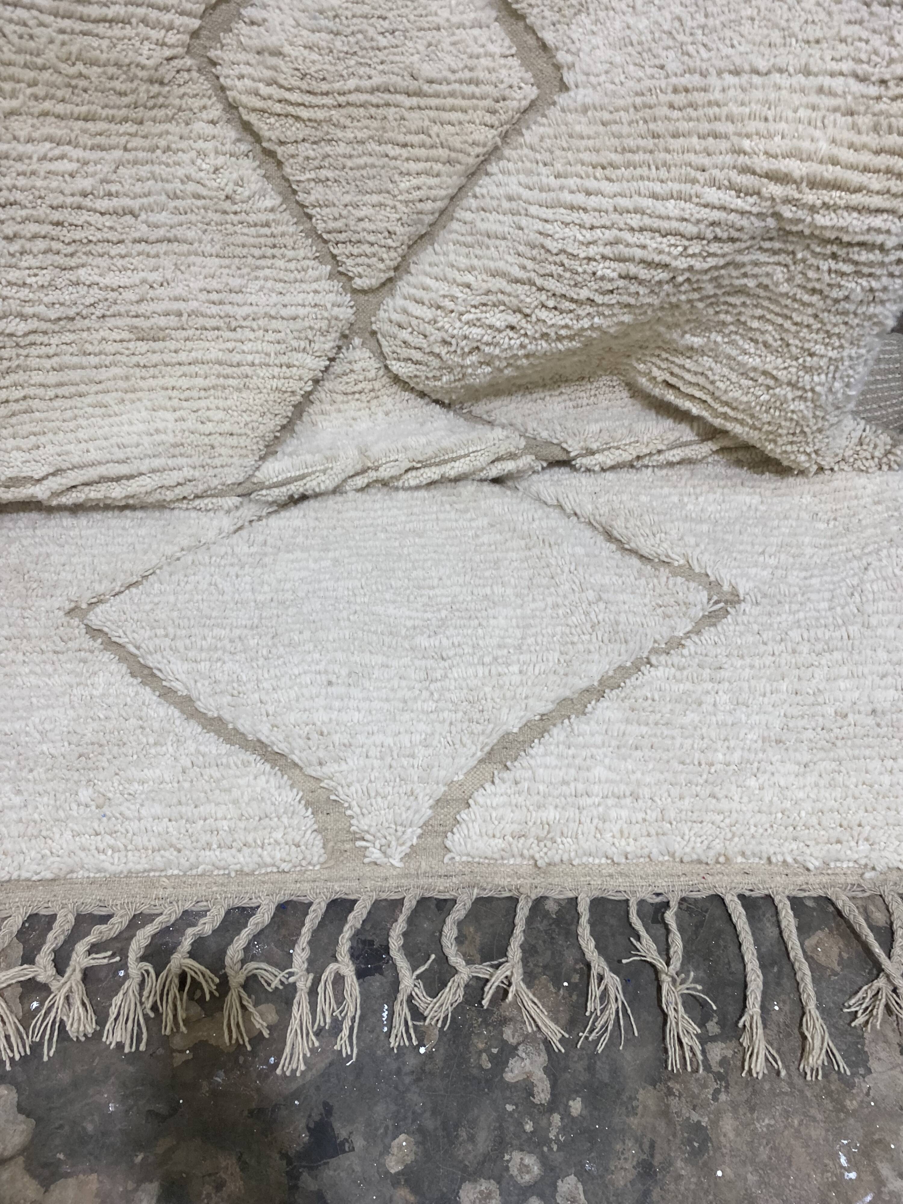Tapis berbère en laine naturel 180/250cm
