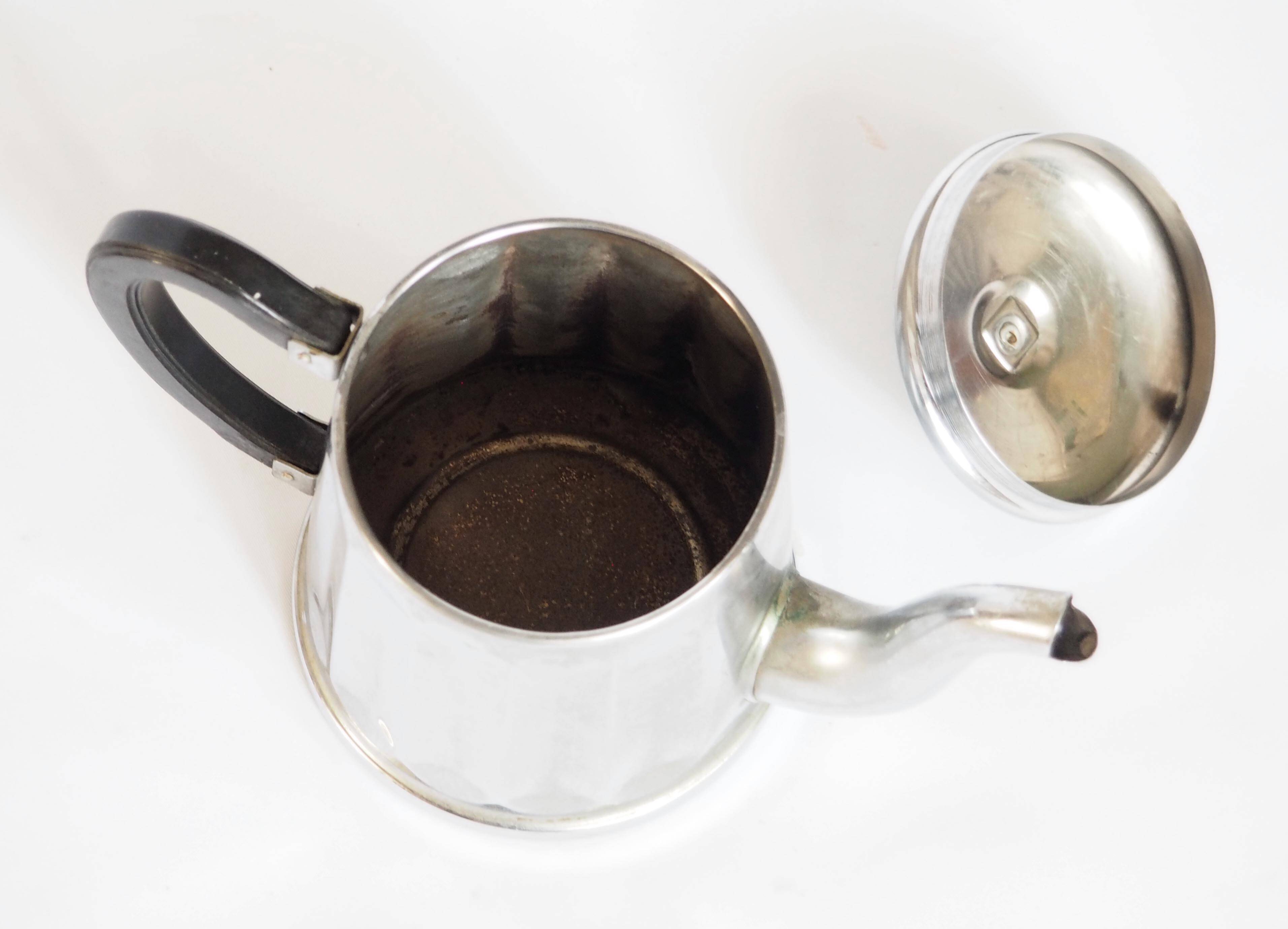Cafetière inox bakelite