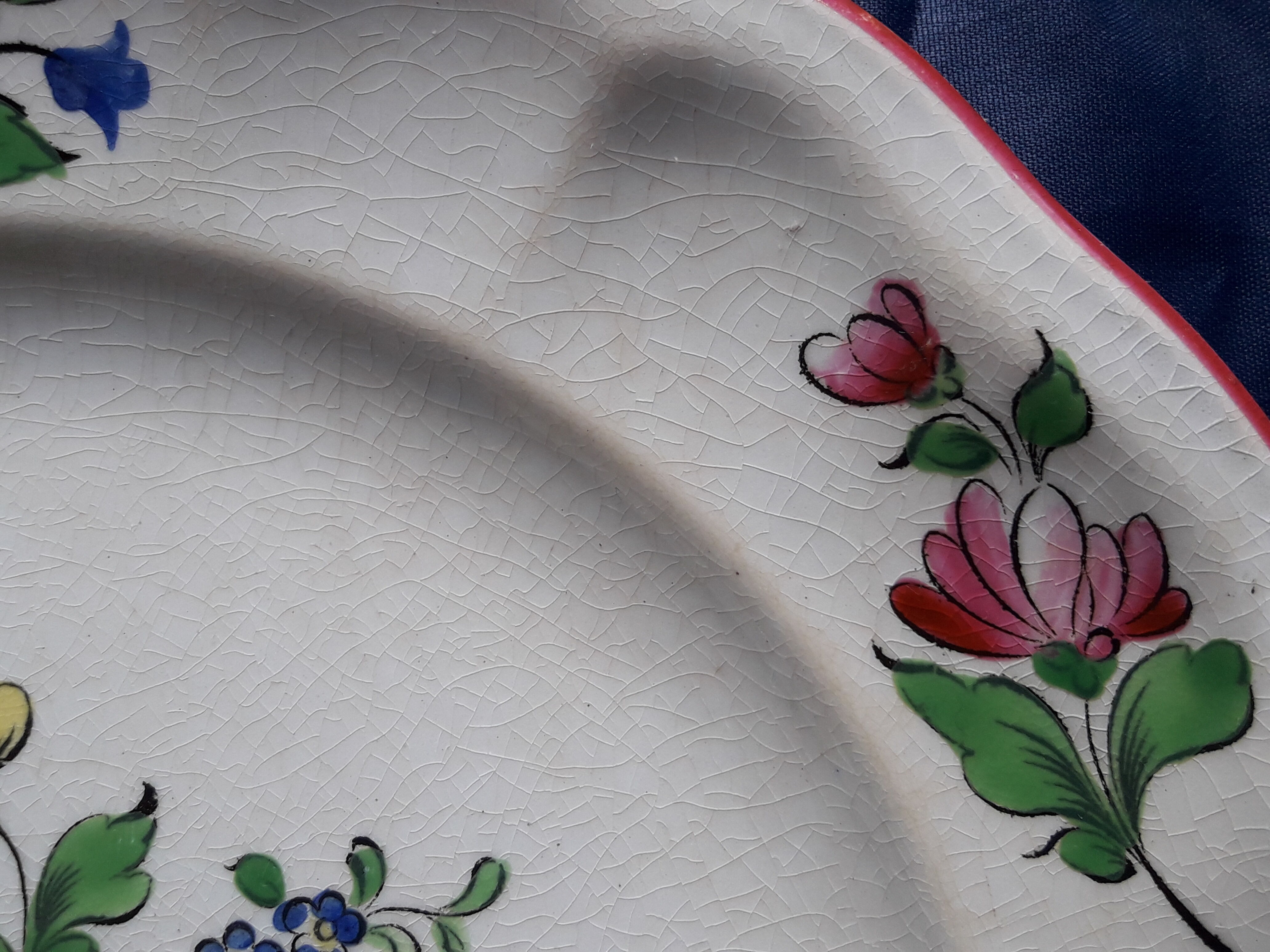 Lunéville half porcelain plate diam 22.5 cm