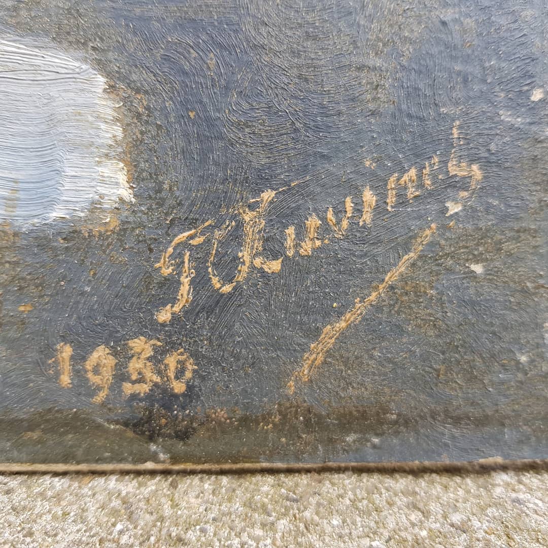 Old bouquet painting