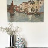Oil on canvas signed LA.Housset: