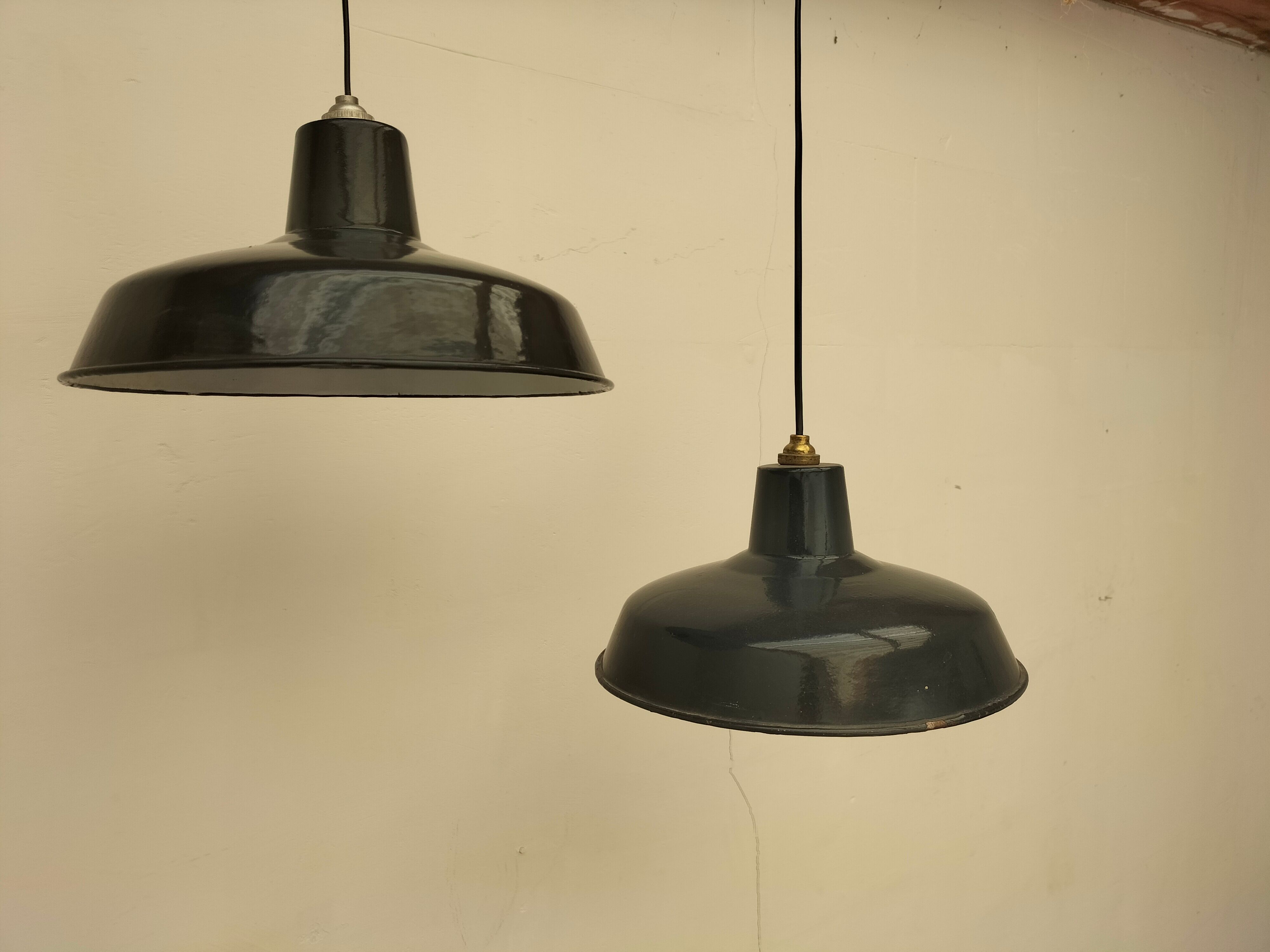 Pair of antique lamps