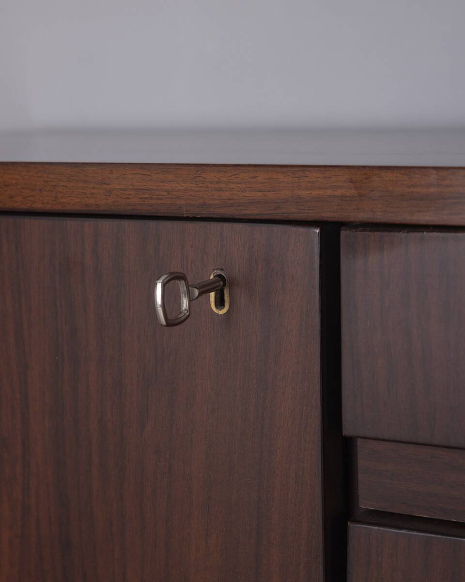 LARGE VINTAGE SIDEBOARD FROM THE 1960S IN WOOD, ITALIAN DESIGN