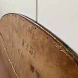 Miroir oval ancien biseauté