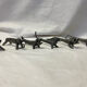 Set of 6 tin knife holders