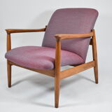 Original armchair GFM-64, 1960s, designer E. Homa, blue orange purple