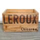 Transport case raw wood to the chicory Leroux