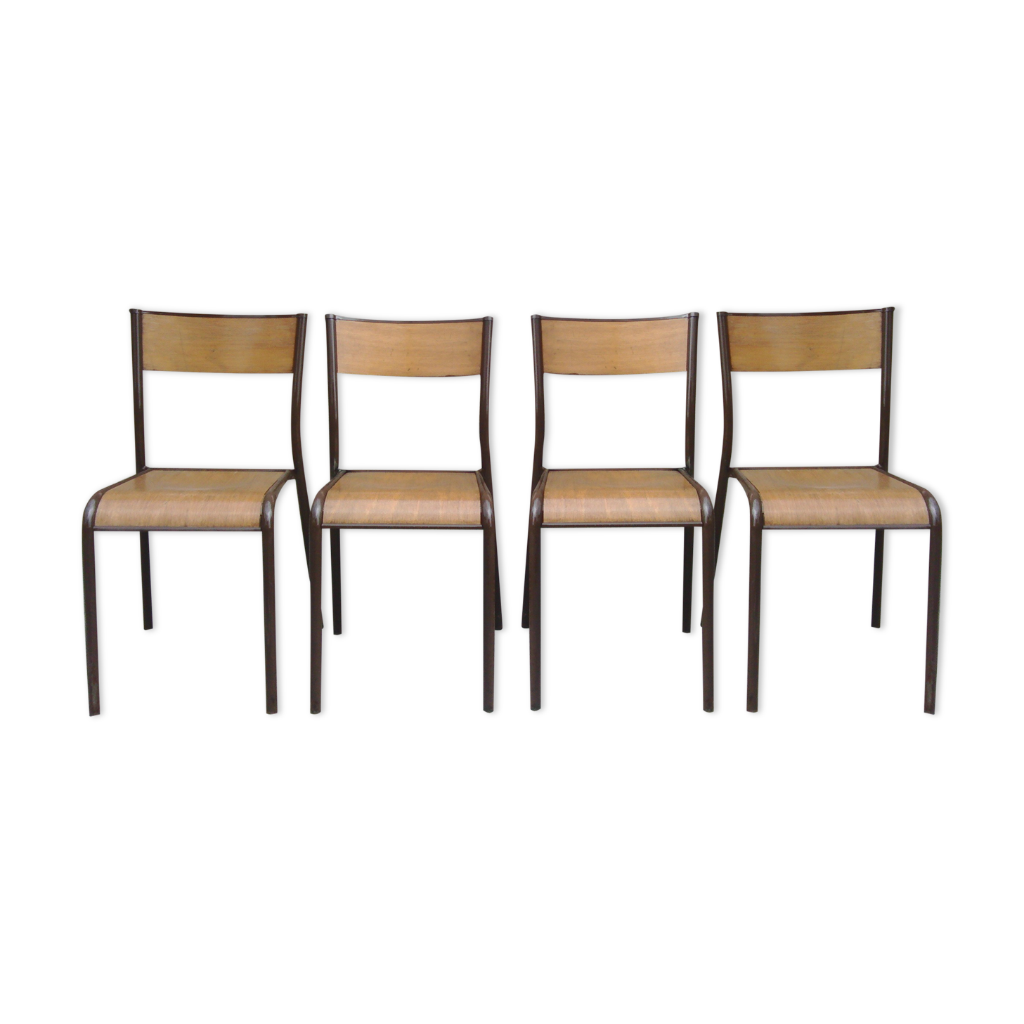 4 Mullca vintage school chairs