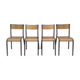 4 Mullca vintage school chairs