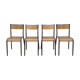4 Mullca vintage school chairs