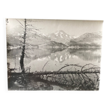 Silver gelatin photograph by Bernard Darot, 20th century, mountain lake, No. 2