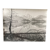 Photo argentique Bernard Darot XXe Lac en montagne N°2