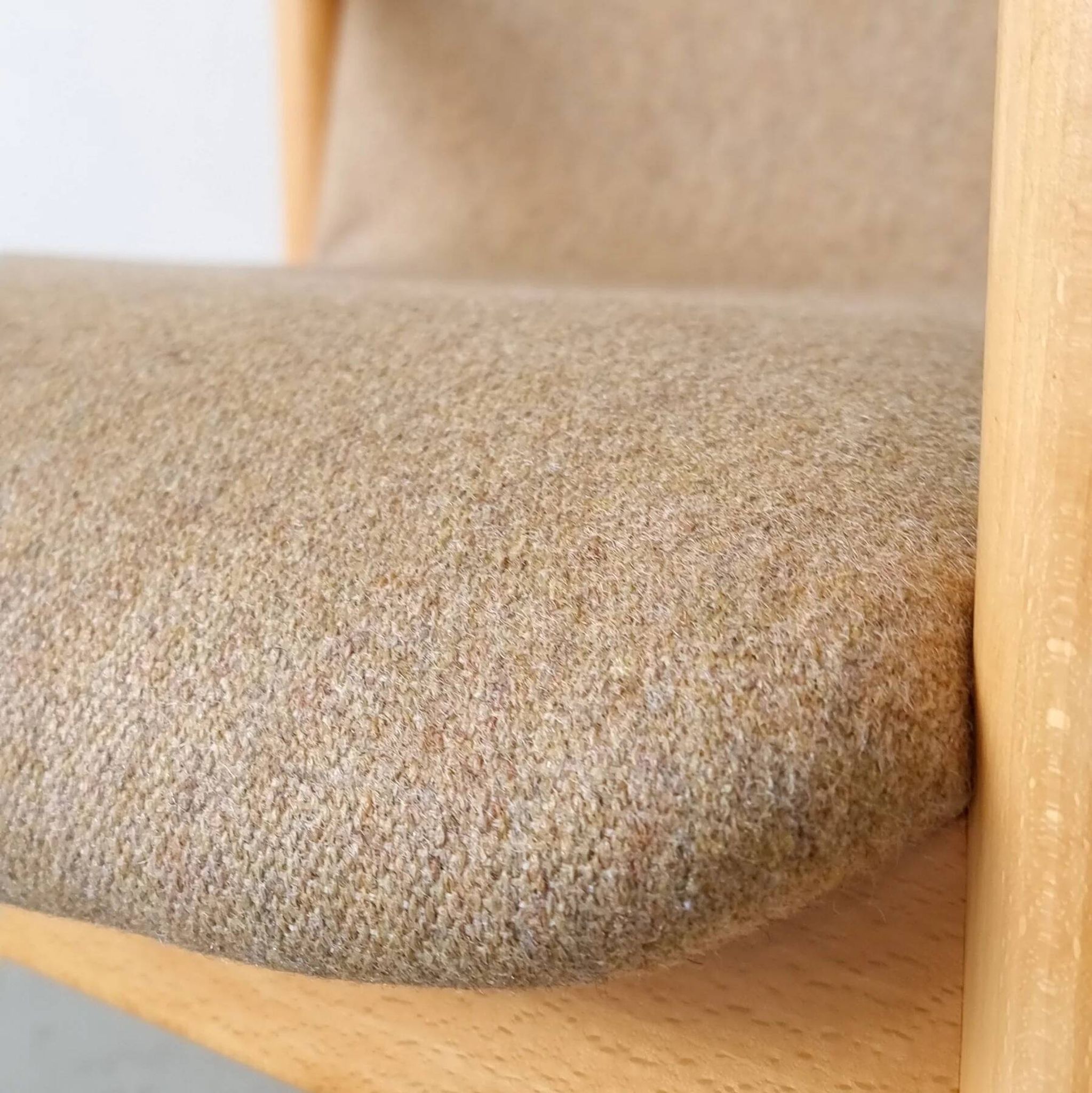 Pair of Danish armchairs in beech