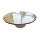 Travertine round table