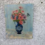 Old painting "Anemones"