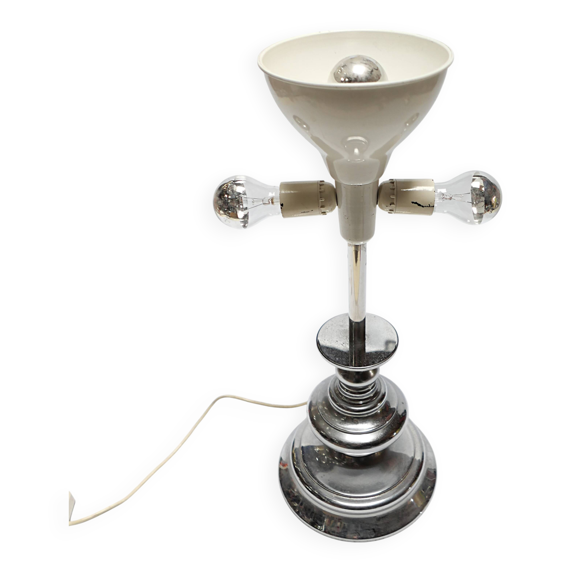 lampe ancienne en métal vintage design 1950 1970