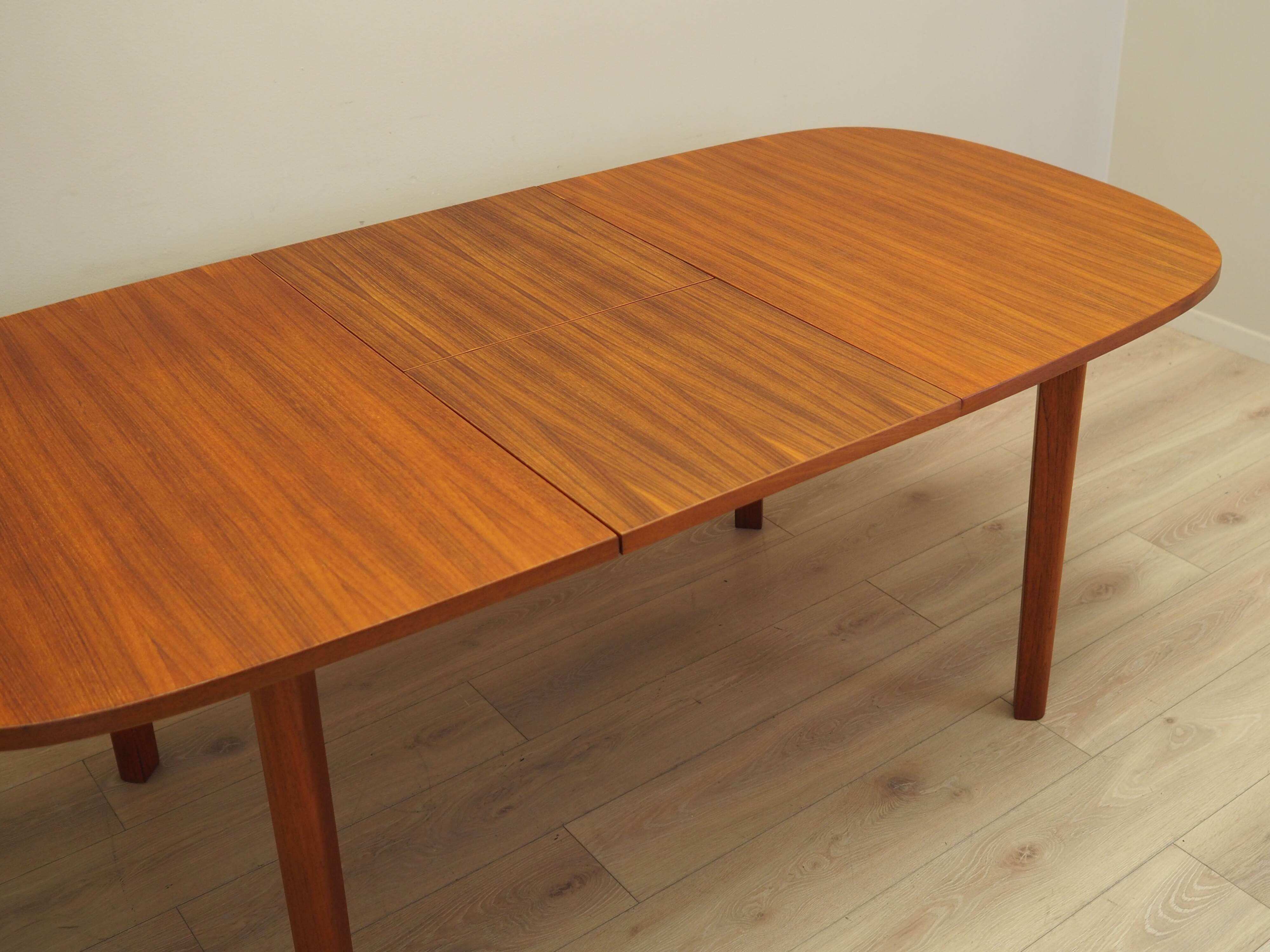 Teak table, Danish design, 1970s, manufacturer: Farstrup Møbler
