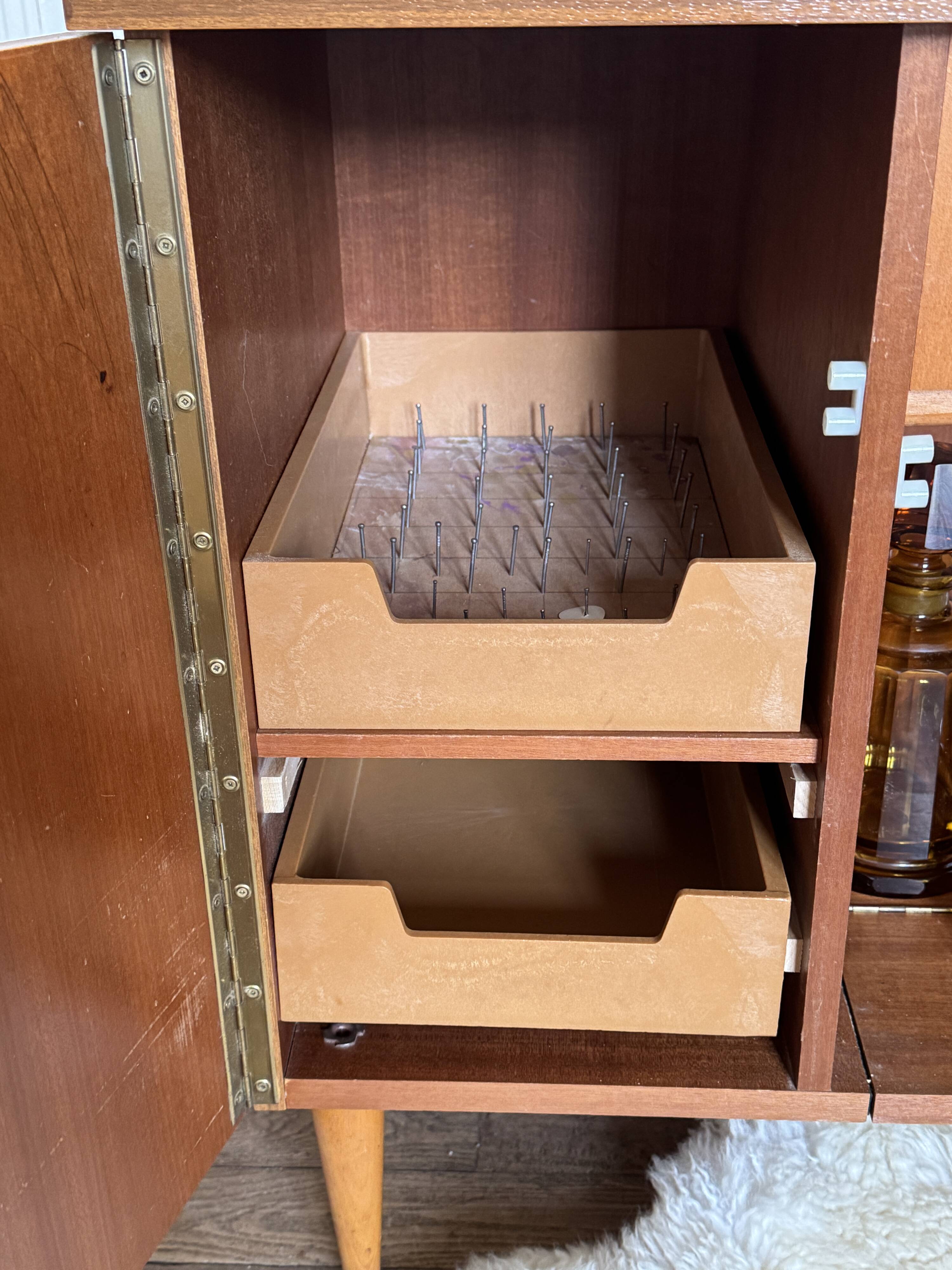 vintage Scandinavian Singer sideboard