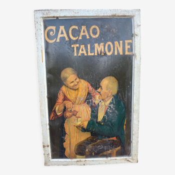 Plaque publicitaire cacao talmone