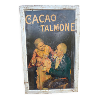 Plaque publicitaire cacao talmone