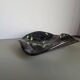 French ceramic bowl, lava glaze, black and green.