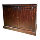 19th Century Italian Empire Mahogany Commode 2-Doors Cabinet