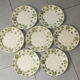 7 flat plates terre de fer sarreguemines u&c geranium