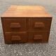 Oak craft cabinet with 4 drawers