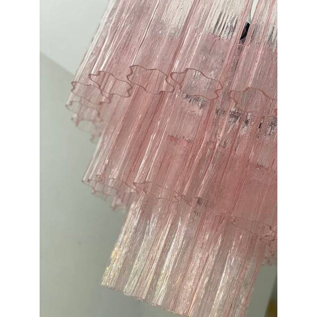 Contemporary “Tronchi” Murano Glass Chandelier in Venini Style