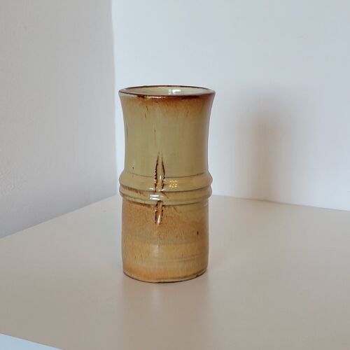 Vase en céramique en forme de bambou