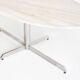 Table à manger  Roche Bobois. Métal et marbre blanc. France, années 60