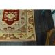 1970s Vintage Turkish Oushak Handmade Wool Cotton Beige Area Rug 155x233