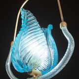 Lovely Blue Art Decò Barovier e Toso Pendant Light, 1930s
