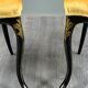 Paire de chaises Napoléon III marquetées et incrustées de nacre, XIXe Siècle