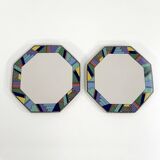 Pair of Scenario Metropol plates by Barbara Brenner for Rosenthal, 1990