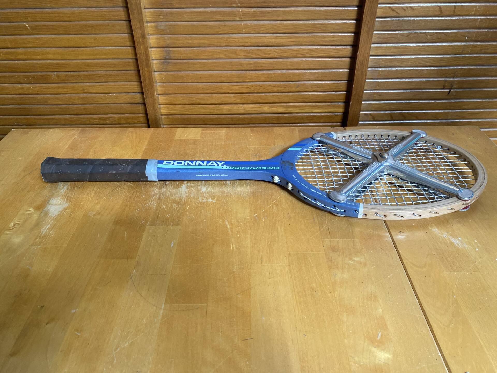 Old tennis racket donnay continental one wood + vintage zéphyr