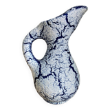 Fat lava blue pitcher Vallauris