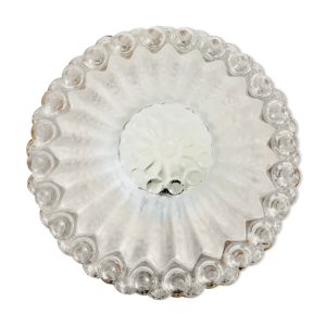 plafonnier verre bullé