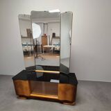 Art Deco Vanity Cabinet Attributed to Jindřich Halabala, Czechoslovakia, 19