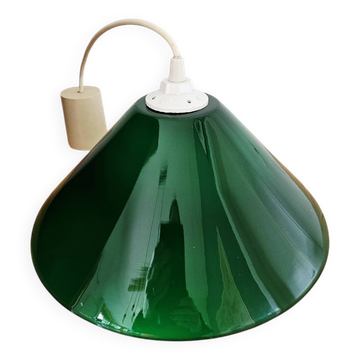 Green opaline pendant light