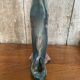 Antique fish shaped vase porcelain from france iridescent vintage