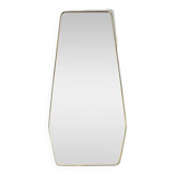 Miroir italien forme libre en laiton doré, 60’s
