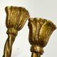 Antique Pair of 2-Light Wall Lights - Gilt Bronze - Louis XVI Style Knot