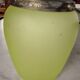 Opaline green glass cookie jar