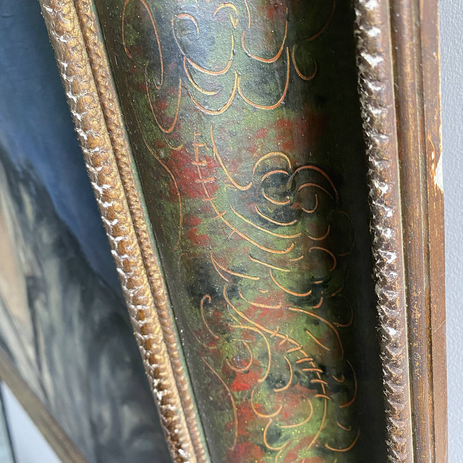 Large 1922 painting "Such a sweet face" signed Desèvre